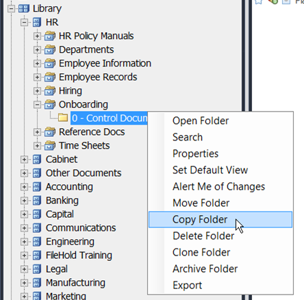 copy template folder