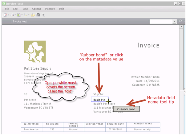 Click to Tag metadata capture