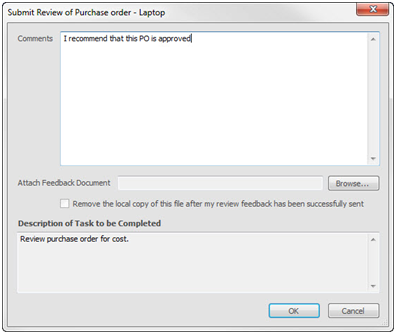 Review task - Classic interface