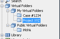 Virtual folders