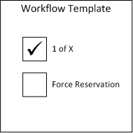 1 of X workflow template setting