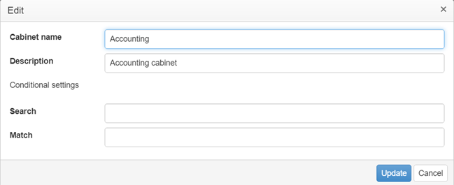 Simple auto-filing template example