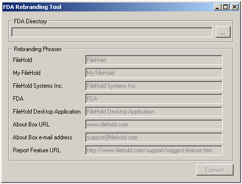 Rebranding tool example