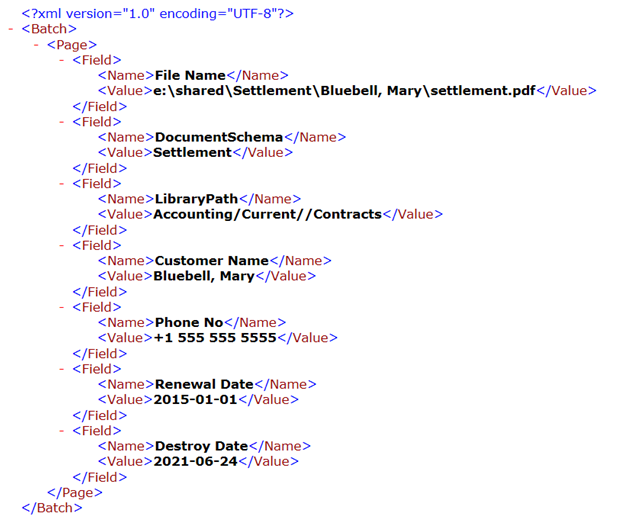 Microsoft Excel import from text file - xml file format