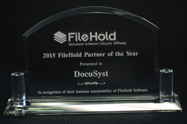 2015 Partner of the Year award