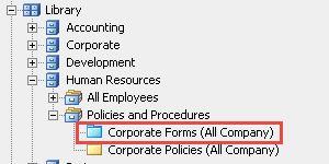 Personal leave form library structure