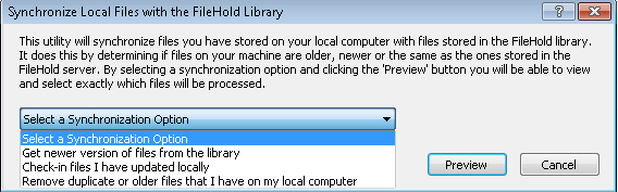 Synchronize documents in FDA