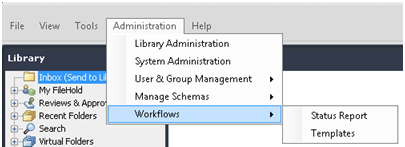 FDA workflow administration functions