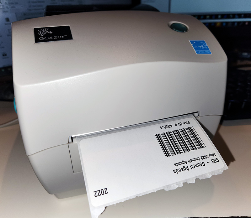 Zebra label printer