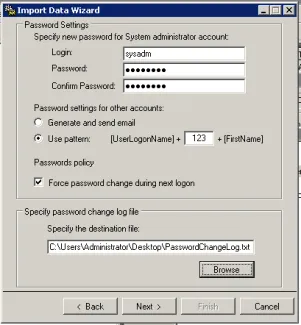 Import data wizard FHURM